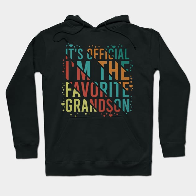 It's Official I'm The Favorite Grandson Hoodie by rhazi mode plagget